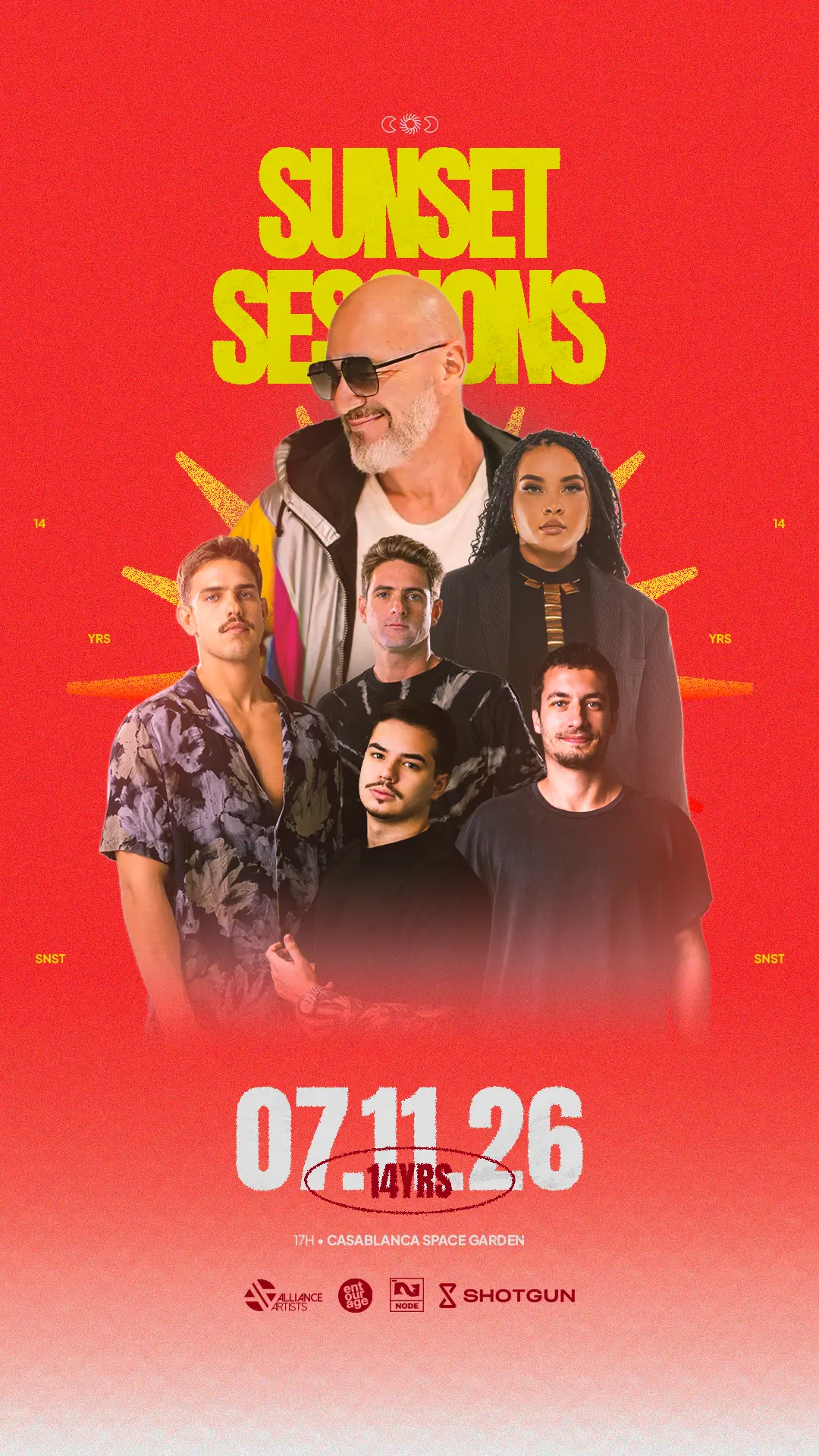 Line-up Sunset Sessions 14 anos